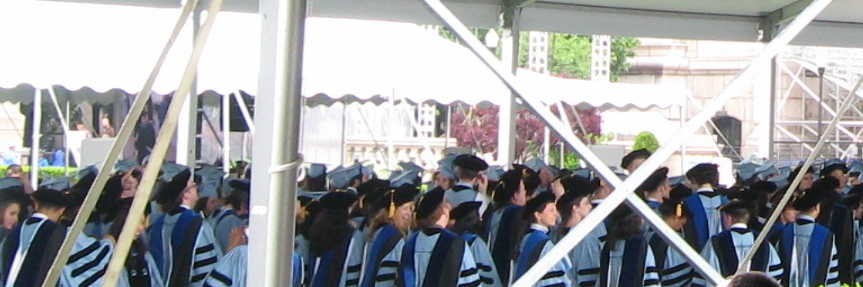 students at graduation